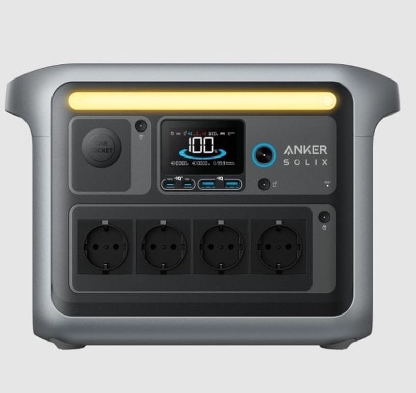 Портативная электростанция Anker SOLIX C1000, 1800 Вт, черный/серый