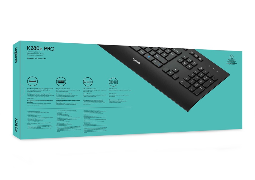 Klaviatūra Logitech K280e, EN, melna
