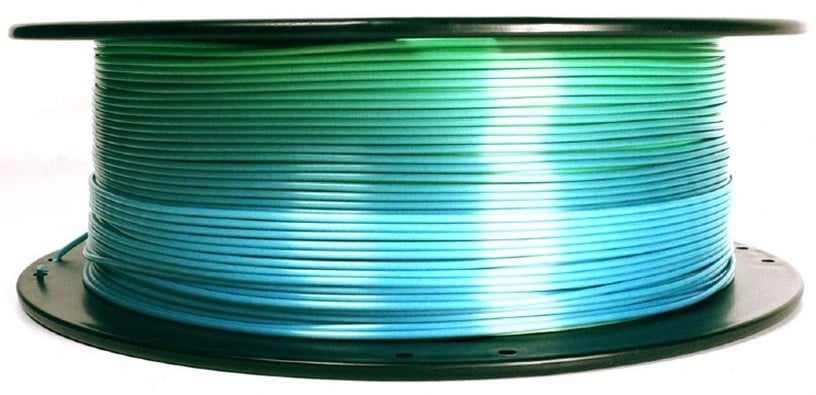 Филамент Gembird PLA Silk Rainbow, 340 м, синий/зеленый