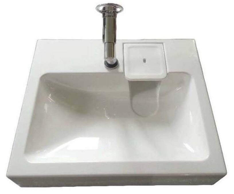 Vannas istabas izlietne LAWA6060, akmens masas, 60 cm x 60 cm x 11 cm
