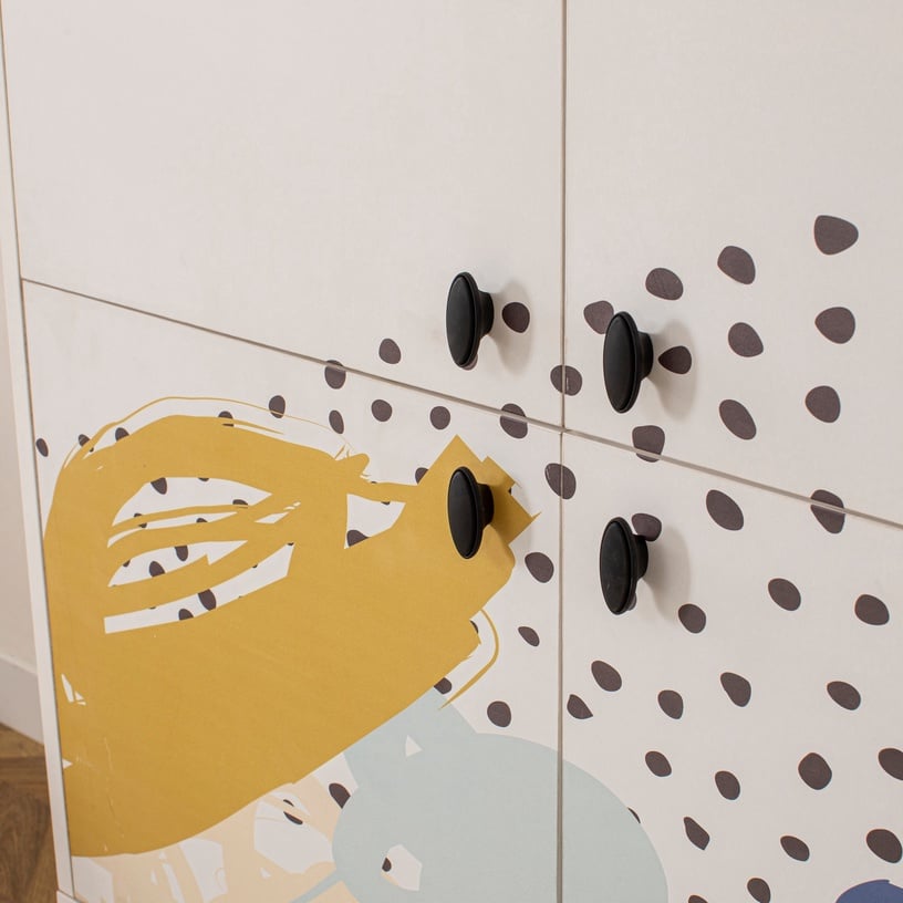 Шкафчики Kalune Design Multi Purpose Dot, белый/многоцветный, 36 см x 95 см x 111 см