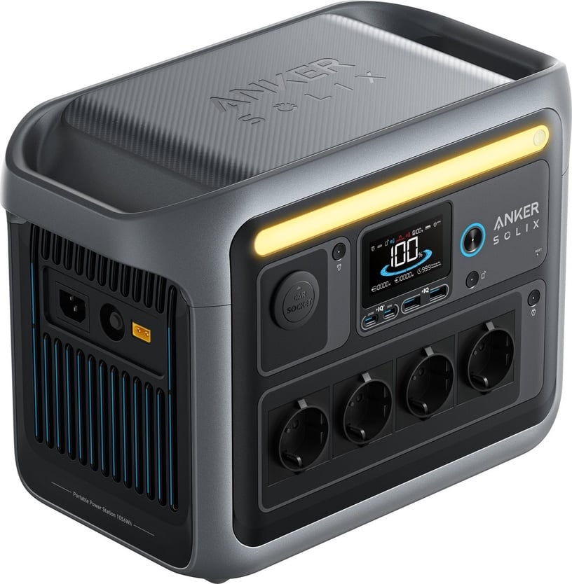 Портативная электростанция Anker SOLIX C1000, 1800 Вт, черный/серый