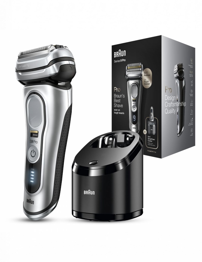 Bārdas skuveklis Braun Series 9 Pro 9467CC, li-ion, sudraba