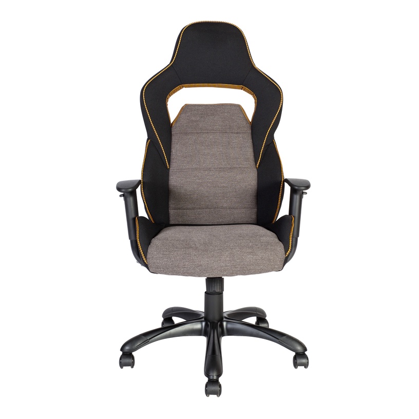 Kontoritool Comfort, 47 - 57 x 53 x 120 - 130 cm, must/oranž/hall