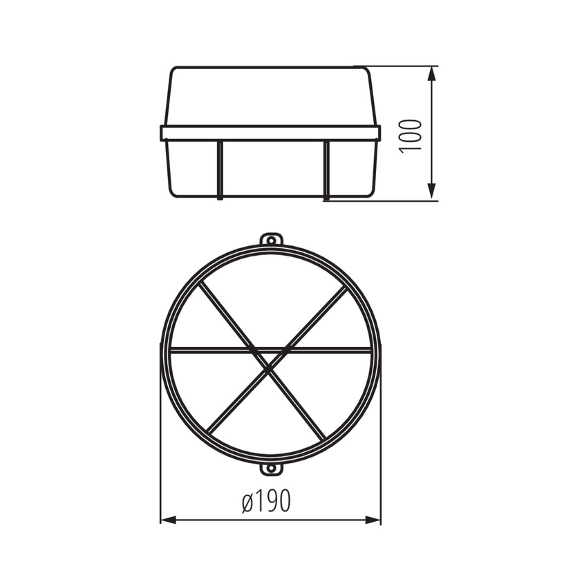 Õue laevalgusti Kanlux Ines, 100W, E27, IP43, valge, 19 cm x 10 cm