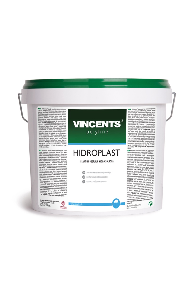 Hidroizolācijas pārklājums Vincents Polyline Hidroplast, 15 kg