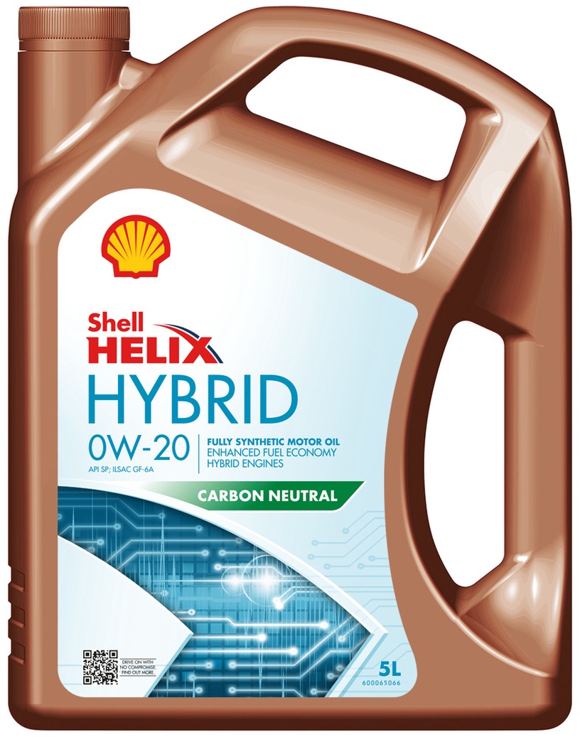 Mootoriõli Shell Helix Hybrid 0W - 20, sünteetiline, 5 l