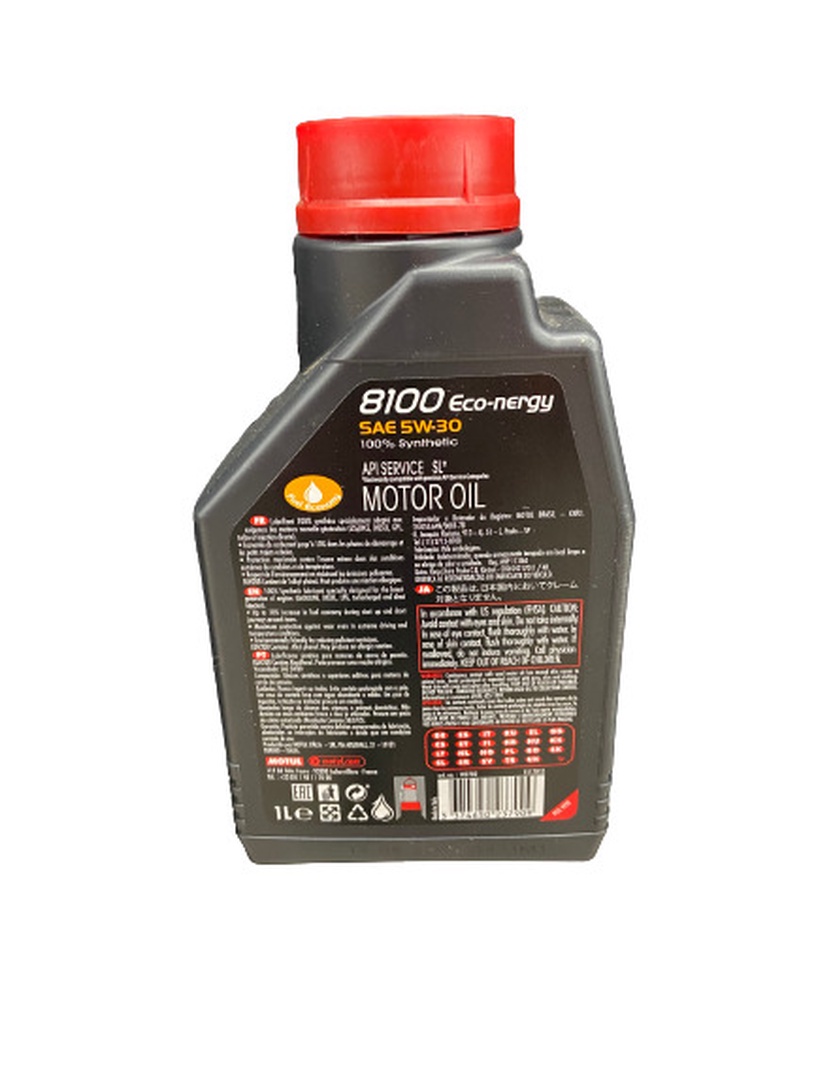 Машинное масло Motul 8100 Eco-Nergy 5W - 30, синтетический, 1 л