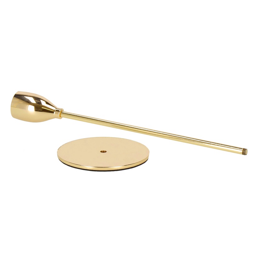 Svečturis Springos HA7264, metāls, Ø 8 cm, 33 cm, zelta