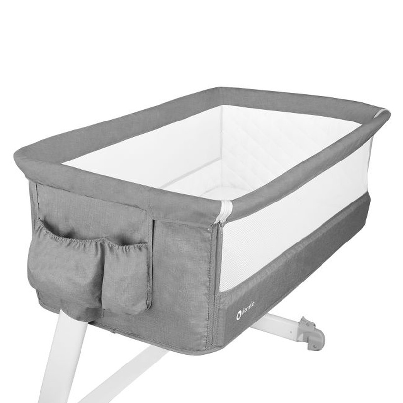 Детская кроватка Lionelo Theo Concrete, серый