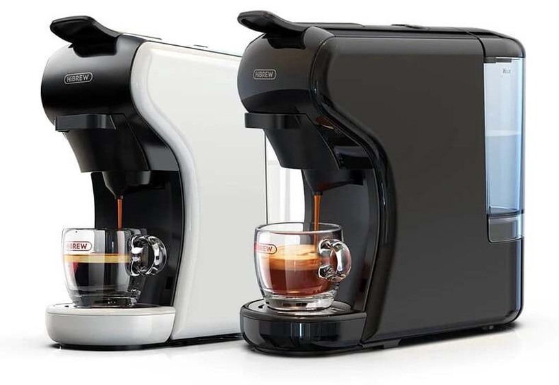 Капсульная кофемашина HiBREW H1A 4in1, белый/черный