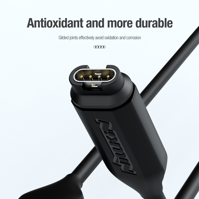 Провод для подзарядки Nillkin USB Data and Charging Cable for Garmin Watch, черный