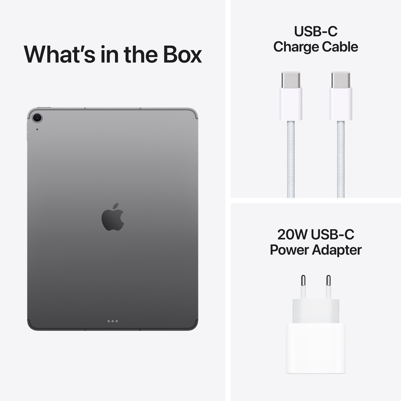 Планшетный компьютер Apple iPad Air M3 Wi-Fi + Cellular, 13″, 8GB/256GB, 5G, space grey