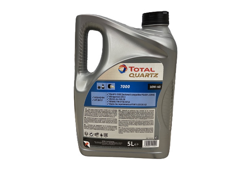 Mootoriõli Total Quartz 7000 10W - 40, poolsünteetiline, 5 l