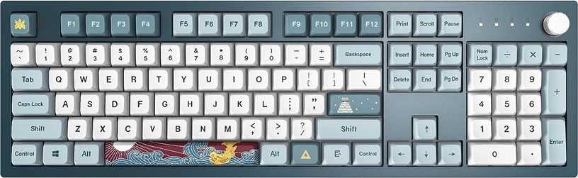 Klaviatūra Montech Freedom Gateron G Pro 2.0 YELLOW, Angļu (US), pelēka