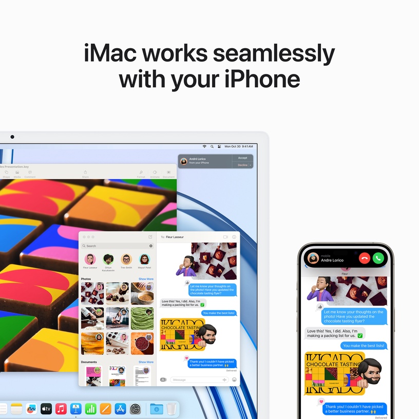 Стационарный компьютер Apple iMac 4.5K MQRR3ZE/A Apple M3, 10-Core GPU, 8 GB, 512 GB, 24 ″