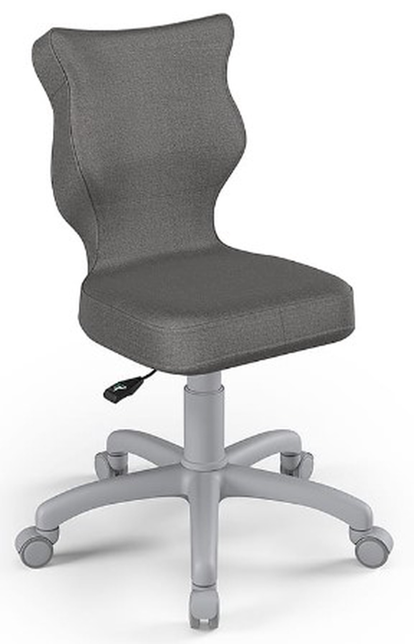 Детский стул с колесиками Petit MT33 Size 3, серый/темно-серый, 30 см x 71.5 - 77.5 см