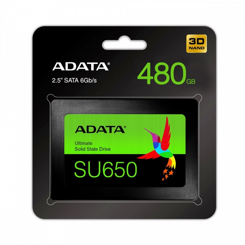 Cietais disks (SSD) Adata Ultimate SU650 ASU650SS-480GT-R, 2.5", 480 GB