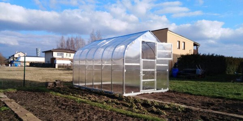 Kasvuhoone Klasika Standart 10, polükarbonaat, 4 x 2.5 m