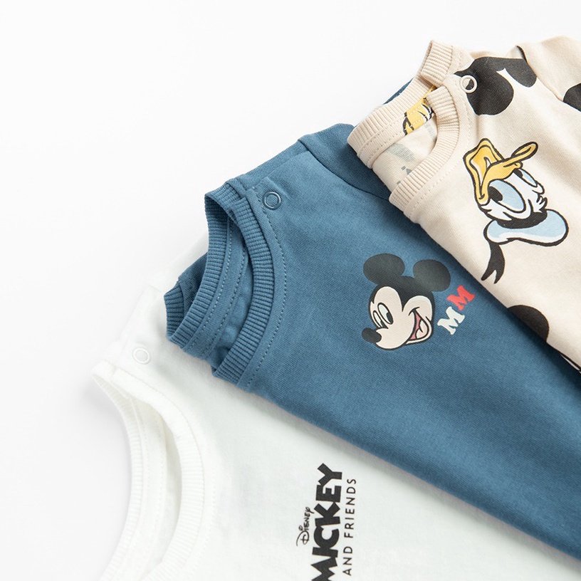 T krekls ar īsām piedurknēm vasara, mazuļiem Cool Club Mickey & Friends LCB2801885-00, daudzkrāsaina, 68 cm, 3 gab.