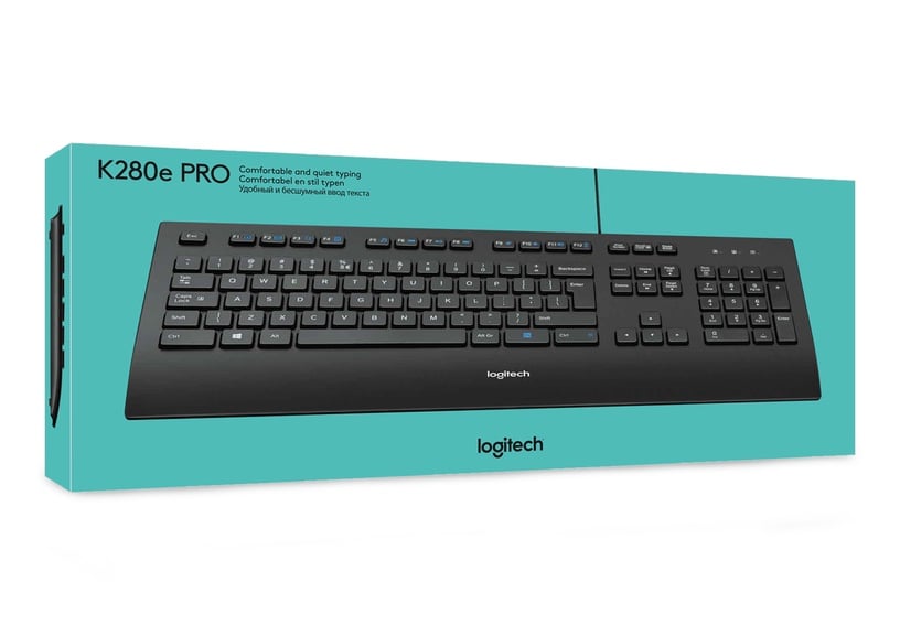 Klaviatūra Logitech K280e, EN, melna