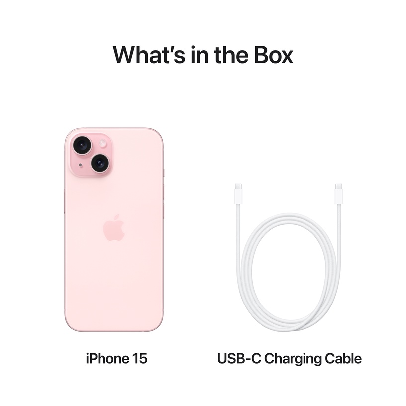 Мобильный телефон Apple iPhone 15, 128 GB, розовый