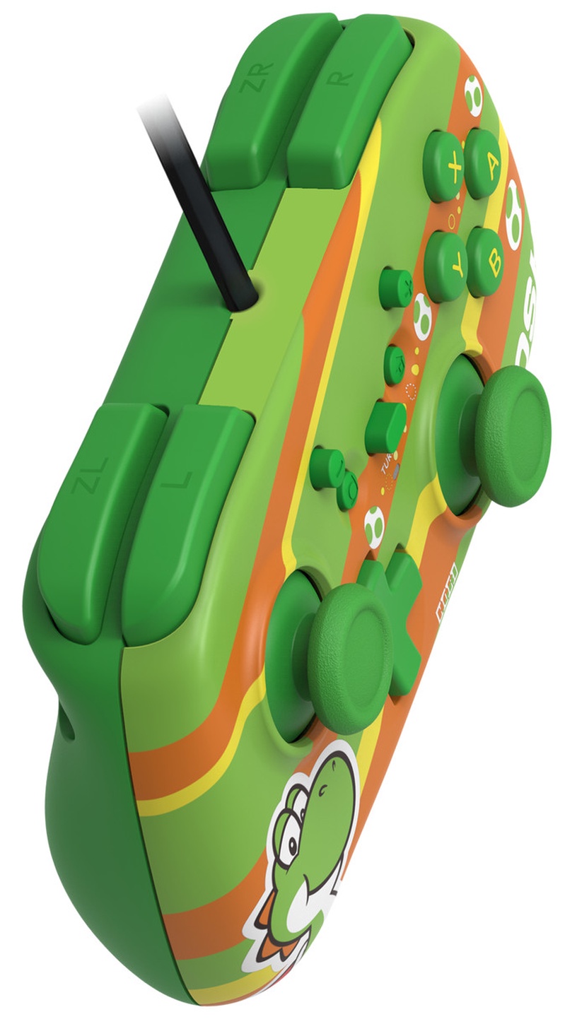 Игровой контроллер Hori Horipad Mini Yoshi, зеленый/oранжевый