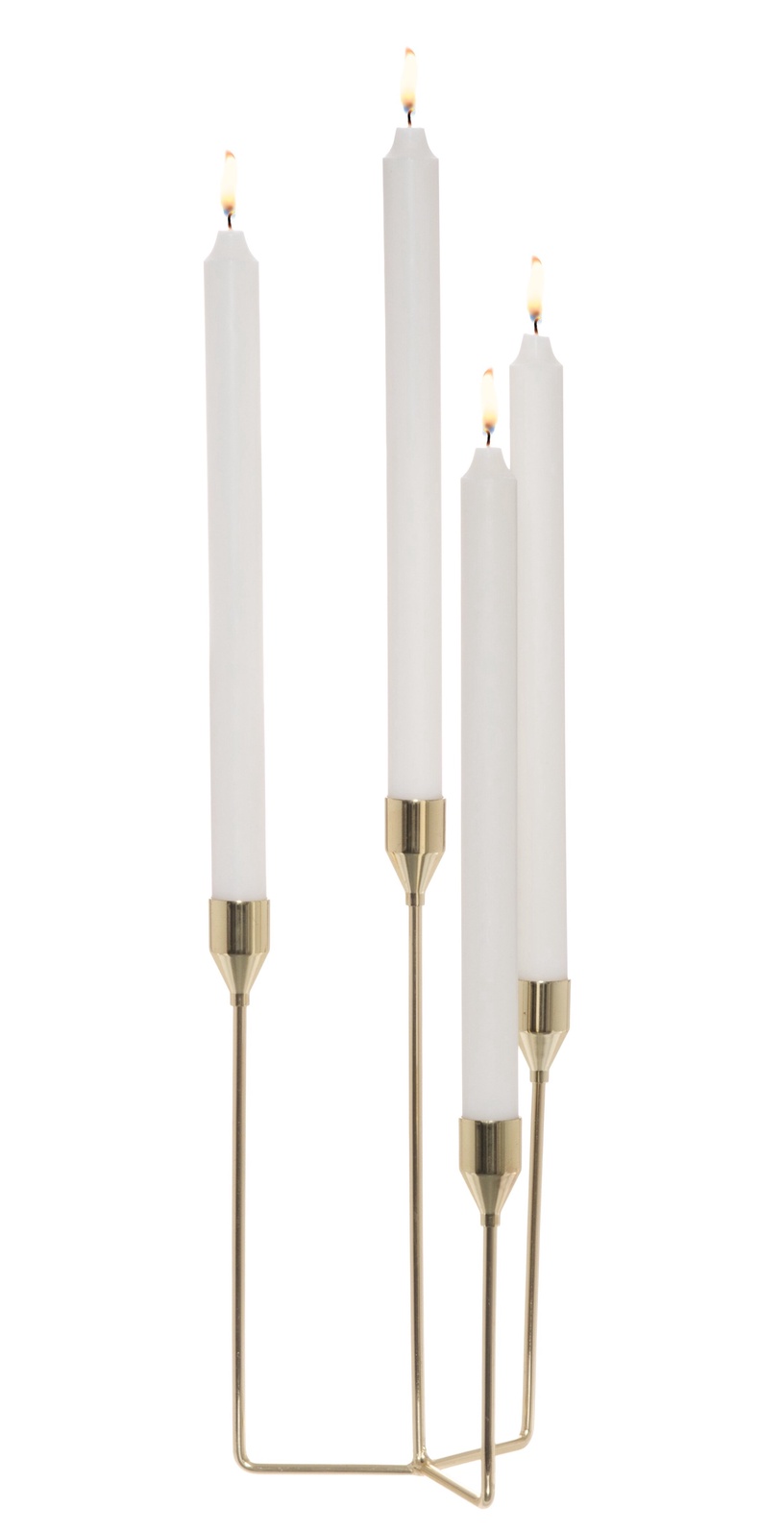 Svečturis 4Living 628421, alumīnijs, 28.5 cm, zelta