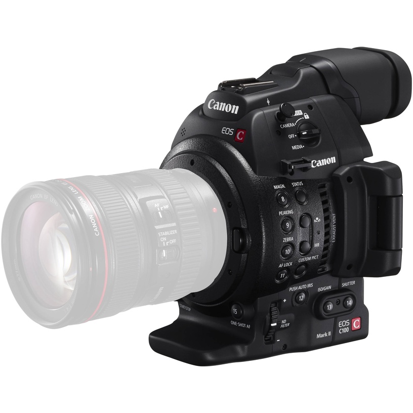 Видеокамера Canon EOS C100 Mark II, черный, 3840 x 2160