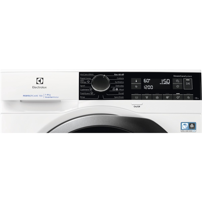 Pesumasin Electrolux 700 serija „SteamCare“ EW7F248AS, 8 kg, valge