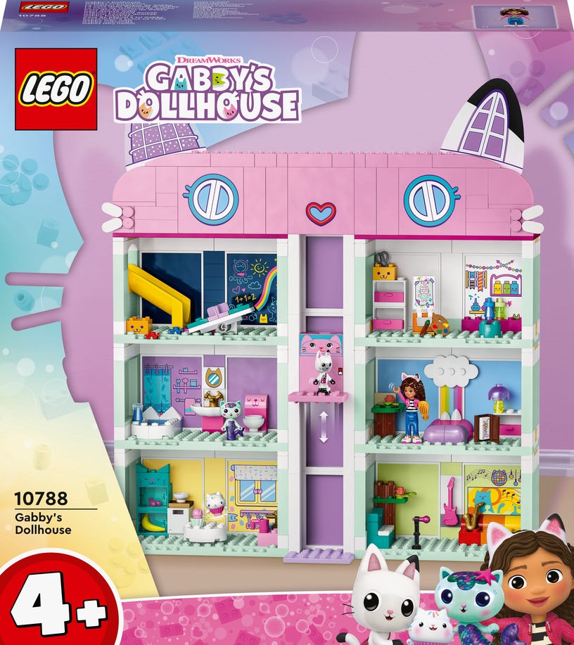 Конструктор LEGO® Gabby's Dollhouse™ Кукольный домик Габби 10788, 498 шт.