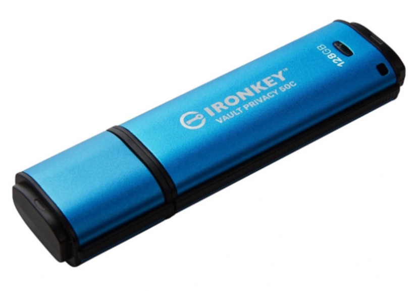 USB zibatmiņa Kingston IronKey Vault Privacy 50, zila, 128 GB