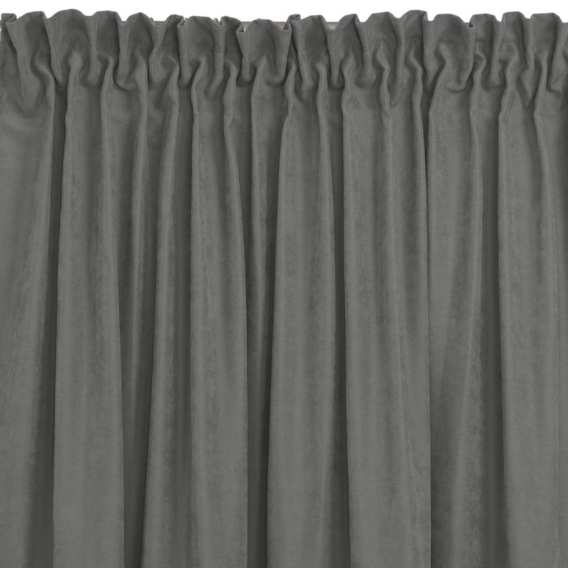 Nakts aizkari Homede Milana, pelēka, 220 cm x 245 cm