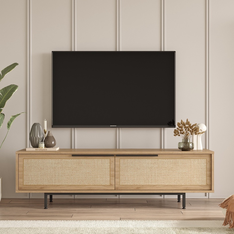 TV-laud Kalune Design ON1-SU, tamm/pähklipuu, 35.5 cm x 160 cm x 45.1 cm