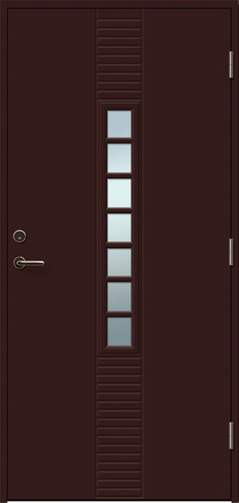 Uks Viljandi Andre 7R, parempoolne, pruun, 209 x 99 x 6.2 cm