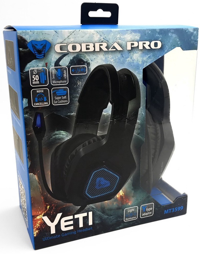 Проводная игровая гарнитура Media-Tech MT3599 Cobra Pro Yeti, черный
