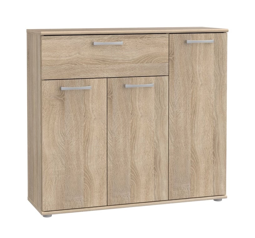 Комод Domoletti Niko NIKK34-D30F, коричневый, 89.6 см x 29.1 см x 81.7 см
