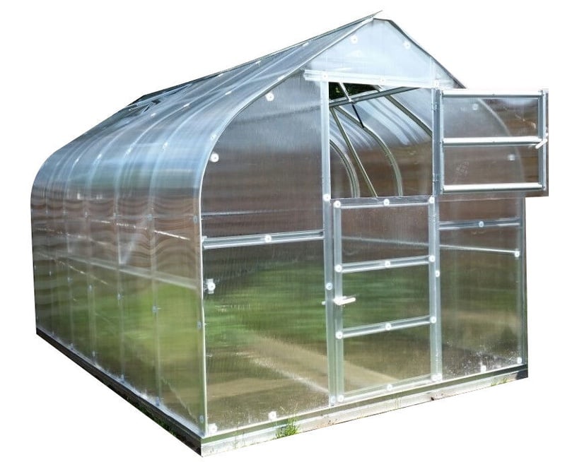 Kasvuhoone Klasika Standart, polükarbonaat, 4 x 2.5 m, 4 mm