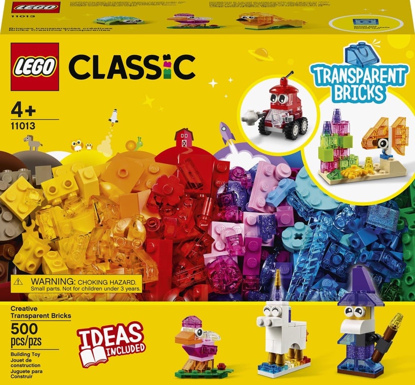 Konstruktor LEGO Classic Läbipaistvad loovmänguklotsid 11013