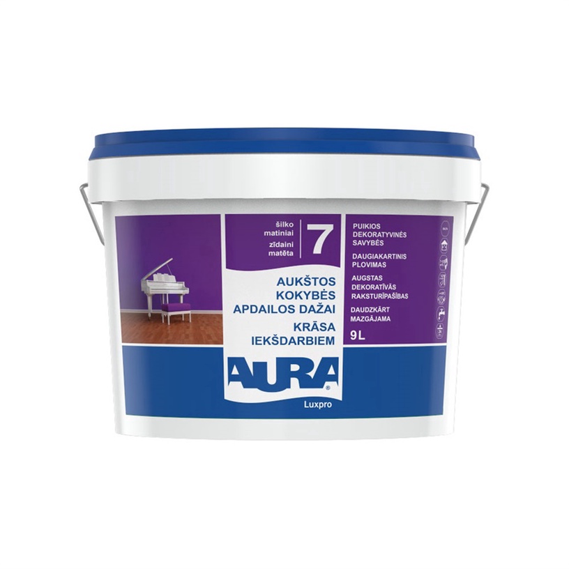 Emulsioonivärv Eskaro, valge, 9 l