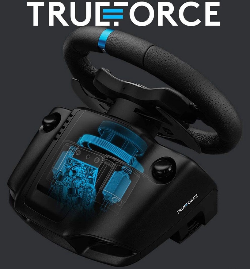 Игровой руль Logitech G923 PS4 / PC, черный