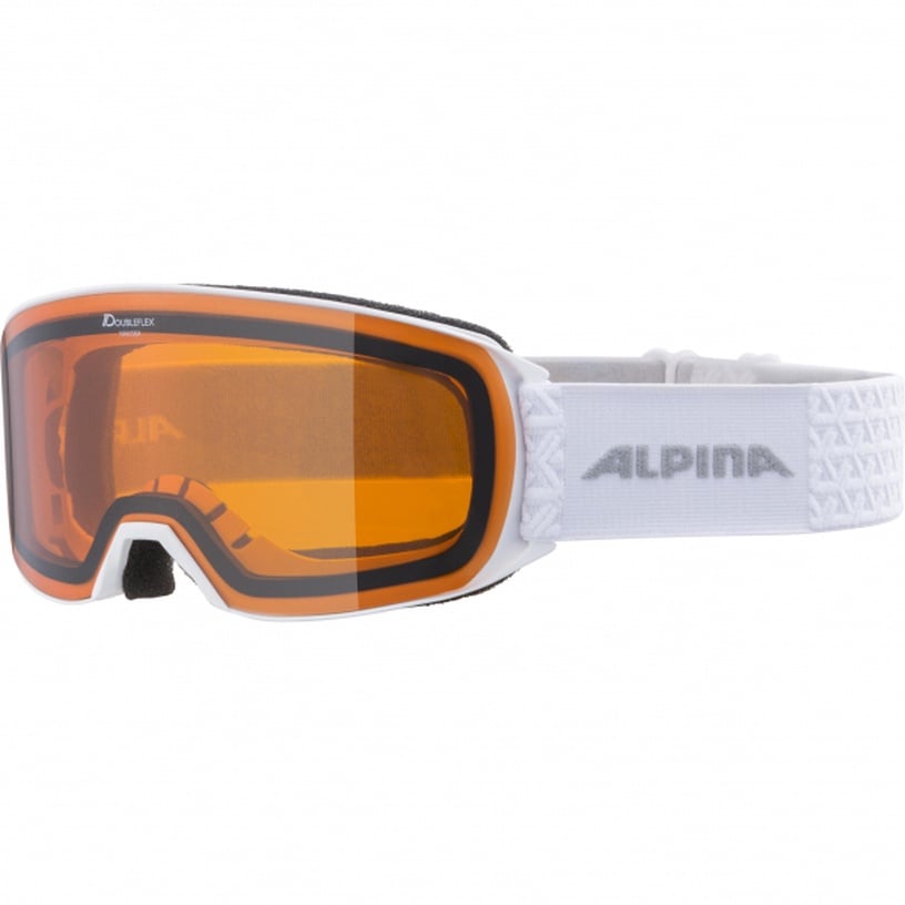 Suusa kaitseprillid Alpina Nakiska A7281111, valge/oranž