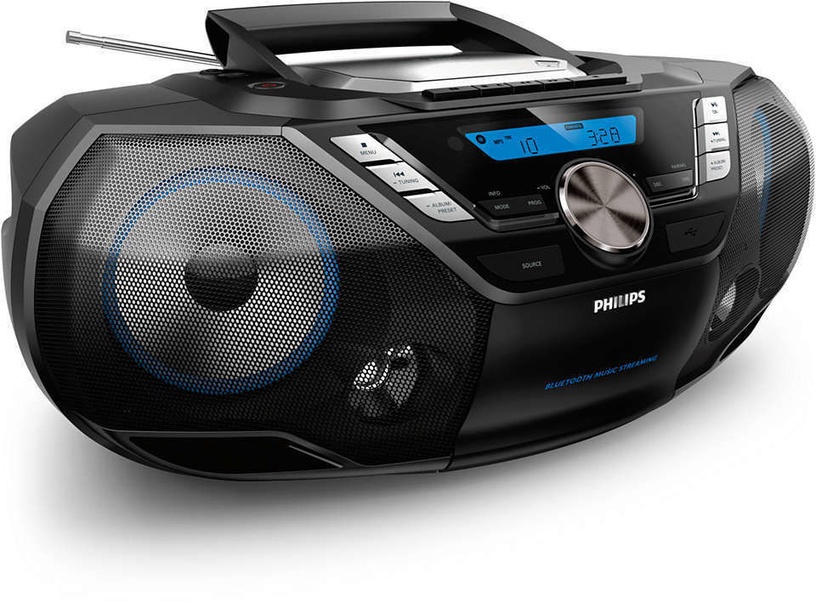 Magnetola Philips AZB 798T, 12 W, melna