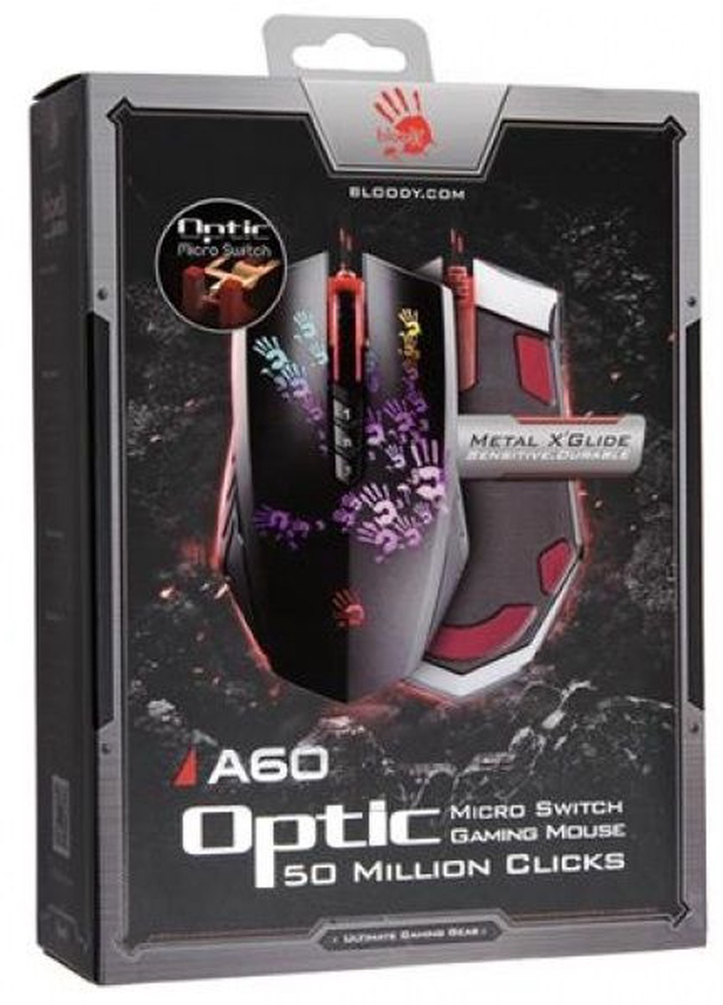 Spēļu pele A4Tech Bloody Gaming A60, melna