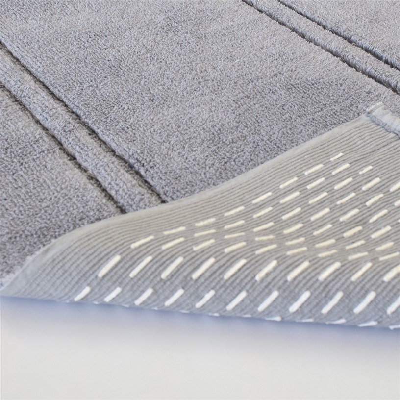 Vannas istabas paklājs Saniplast Bamboo 354162, pelēka, 110 cm x 60 cm
