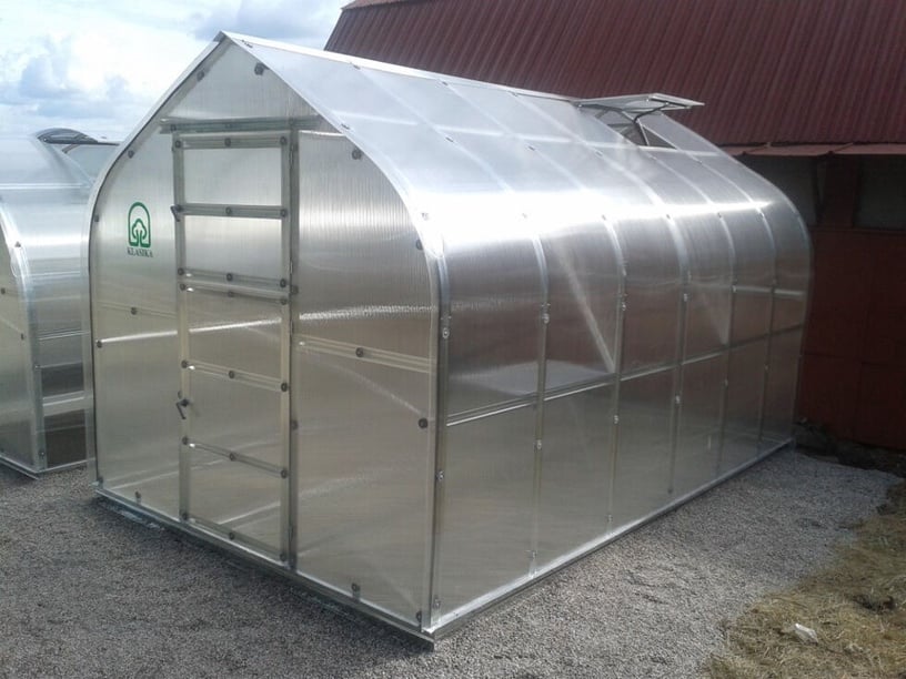 Kasvuhoone Klasika Standart, polükarbonaat, 4 x 2.5 m, 4 mm
