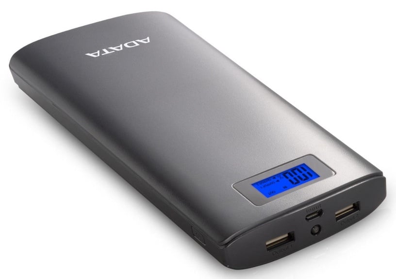Зарядное устройство - аккумулятор Adata P20000D, 20000 мАч, серый