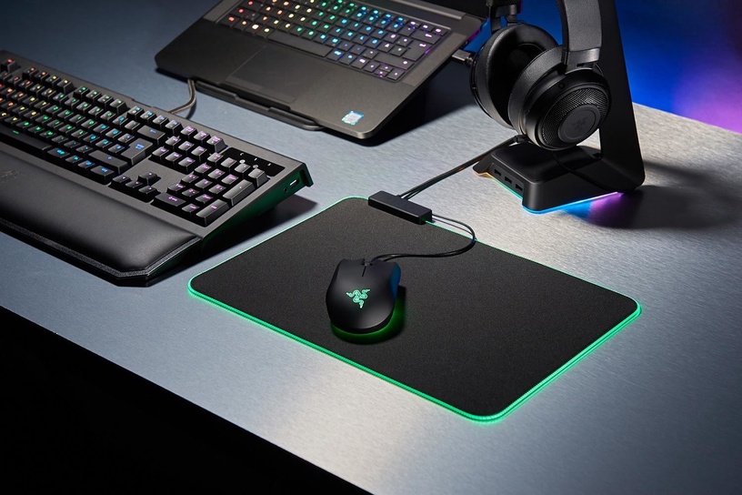 Peles paliktnis Razer, 13 cm x 92 cm x 0.3 cm, melna