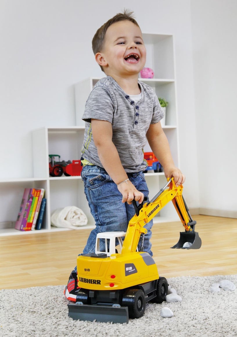 Rotaļlietu smagā tehnika Lena 04611, balta/melna/dzeltena