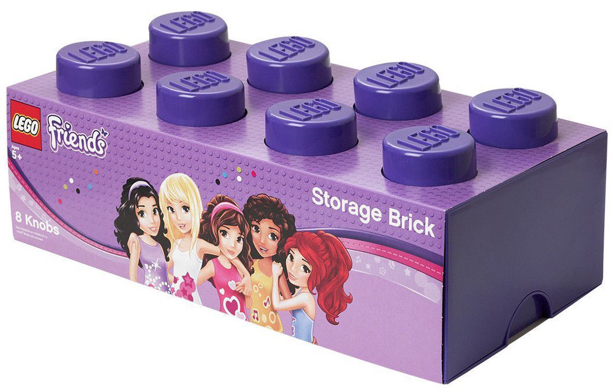 Hoiukast LEGO® Storage Brick Friends, l, violetne, 50 x 25